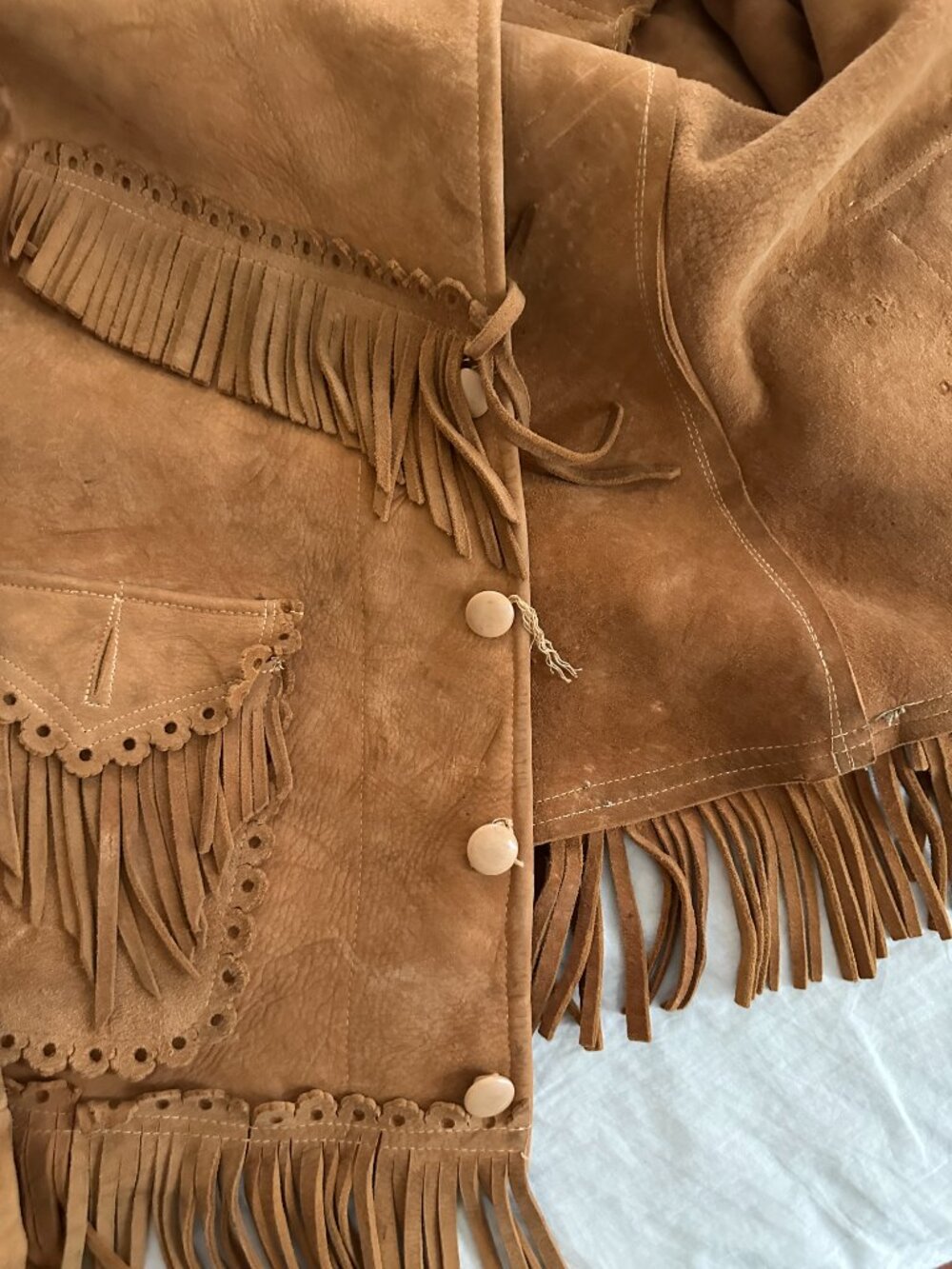 Vintage Suede Fringed Jacket - Picture 11 of 16
